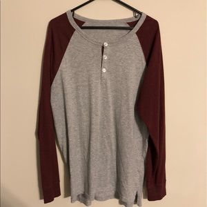 Five Four red/gray longsleeve henley like new men’s large